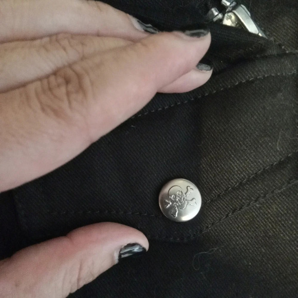 Tripp NYC double rider jacket goth punk vampire women's jacket size Medium - Picture 6 of 7